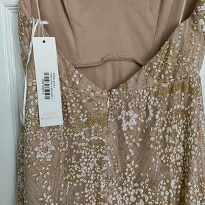 Tan formal dress